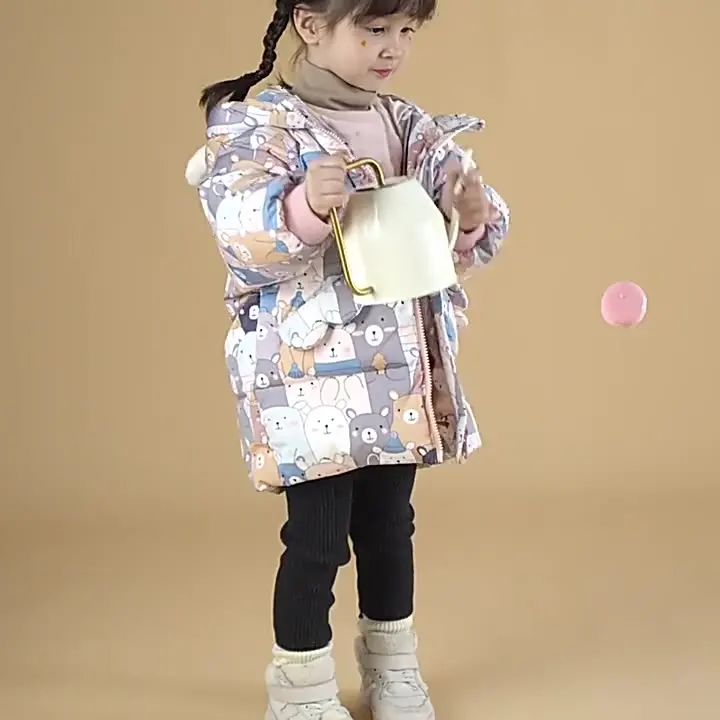 Детская пуховая куртка для девочек зимнее пуховое пальто | одежда и обувь