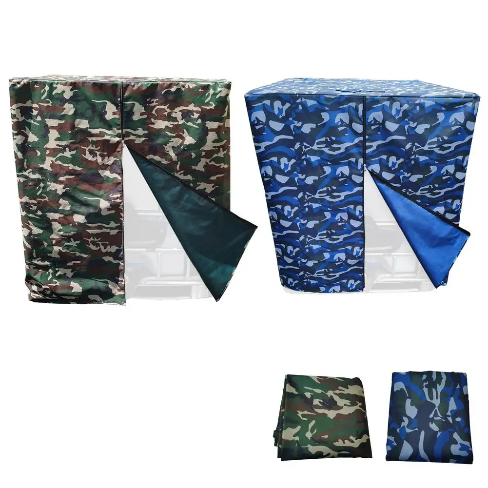 

800D Fabric Dust Cover Anti-UV Water-Resistant IBC Ton Barrel Rain Cover For 1000L Tank Waterproof Thickened Water Tank Cover