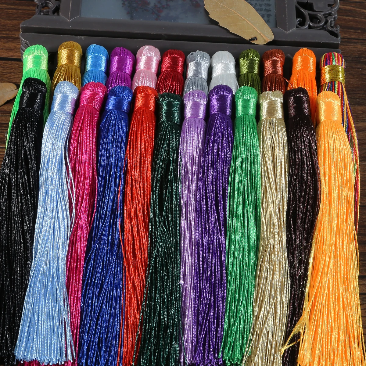 12 см 1 шт. разноцветные смешанные хлопковые шелковые кисточки серьги Подвески