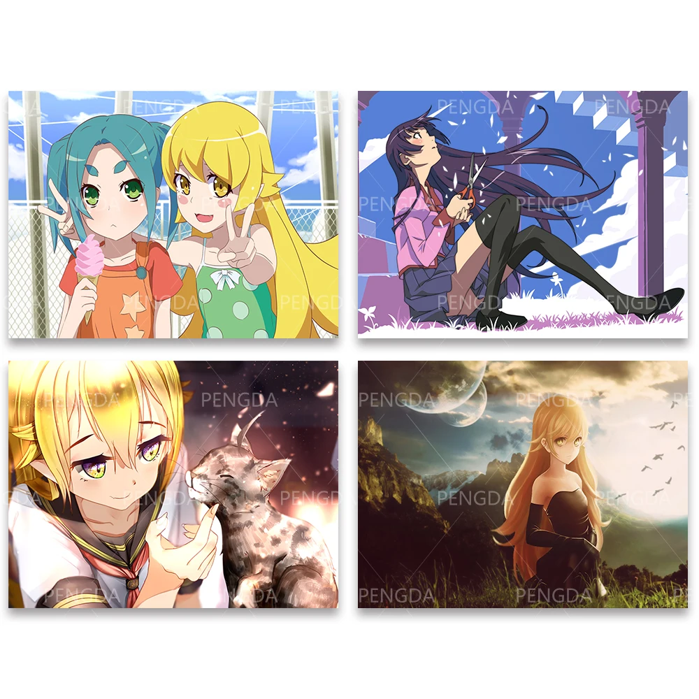 5d алмазная Owarimonogatari картина в стиле аниме Wall Art ручной вышивки крестом картины