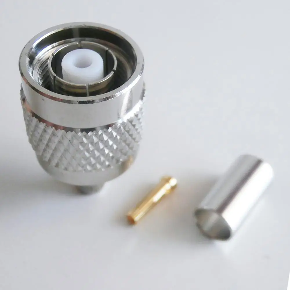 РЧ коаксиальный разъем RPTNC RP TNC Мужской обжимной для LMR195 RG58 RG142 RG223 RG400 кабель