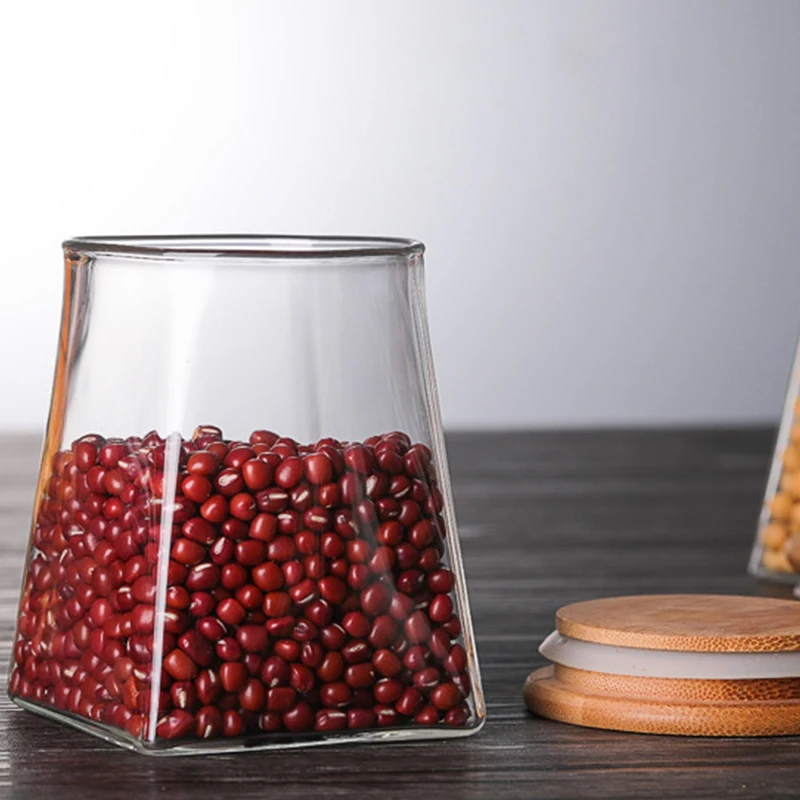 Квадратный бак для хранения большая емкость квадратная стеклянная банка Емкость