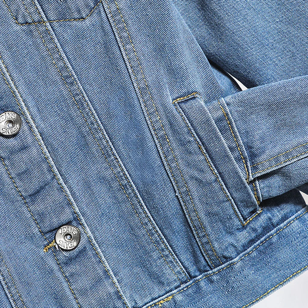 Женская Потертая джинсовая куртка бомбер базовая Повседневная винтажная