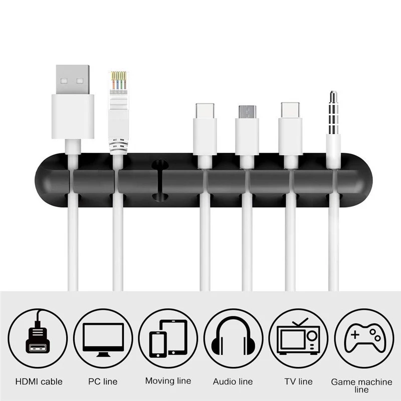 Органайзер для автомобильного кабеля силиконовый USB-кабель зажим накидки Fiat 500