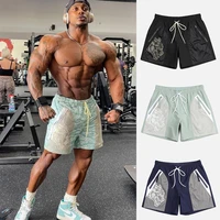 new summer mens board shorts fitness bodybuilding workout shortsdrawstring shorts for man cotton short 2021