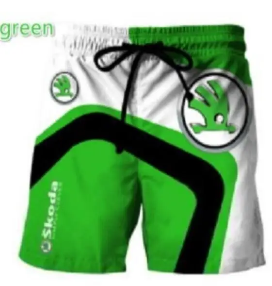 

Summer 2020 men's T-shirt set Ford logo printed hip hop casual cotton short sleeve high quality T-shirt + beach pants set