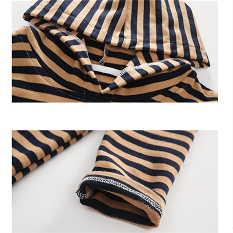 

Babygirl Outfit Teenage Clothing Set Hoodies Striped Ruffle Dress + Sleeveless Double Breasted Top Fashion Two Piece Clothes Set