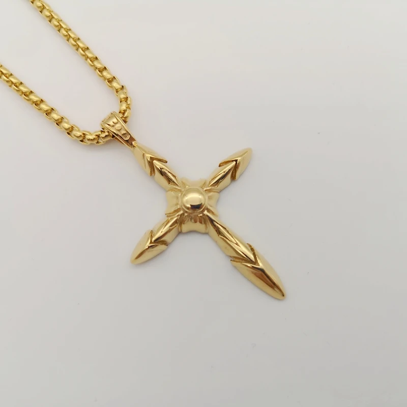 Ожерелье с подвеской-крестом из нержавеющей стали 2021 AW | Украшения и аксессуары