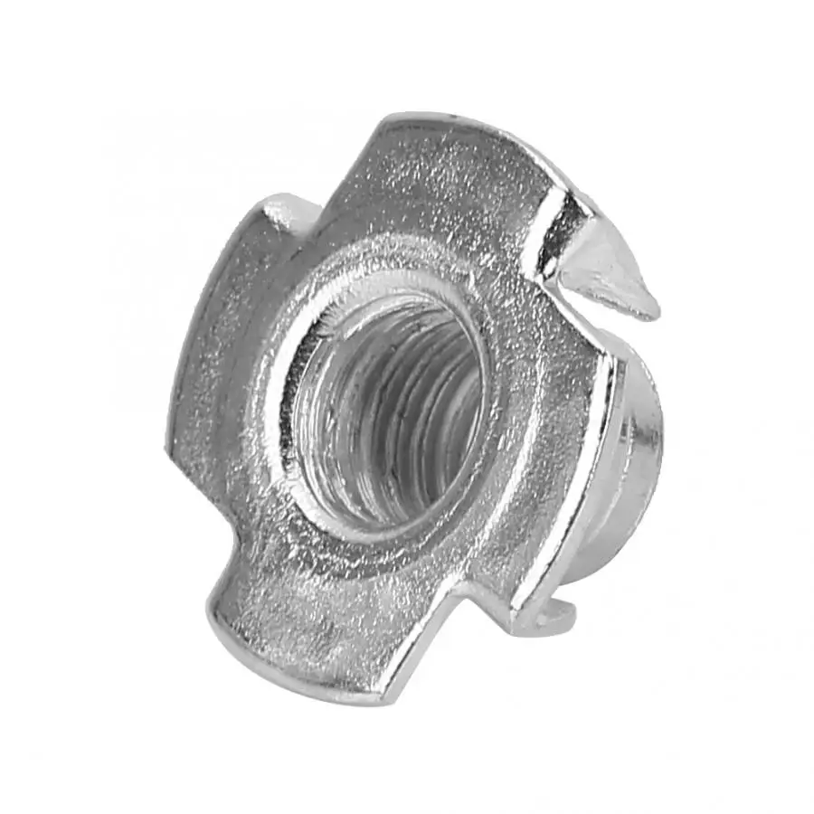 

110pcs 1 Box T Nuts Rivet Nut M10\M8\M6 \M5\M4\M3 Four Claws Galvanized T-nut Set Four Claws Nut