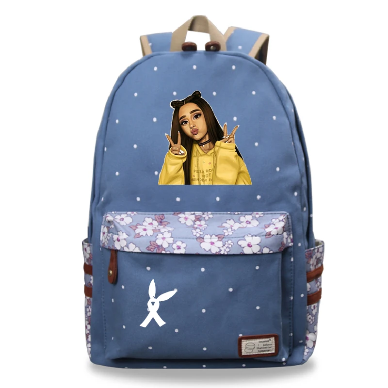 8 Mochila Feminina Ariana Grande рюкзак для ноутбука женский рюкзак для путешествий цветок волнистая точка школьные сумки для девочек-подростков - Цвет: 8