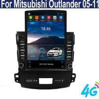 2 din 9 7 tesla screen car multimedia player gps navigator wifi for mitsubishi outlander android radio 2006 2012
