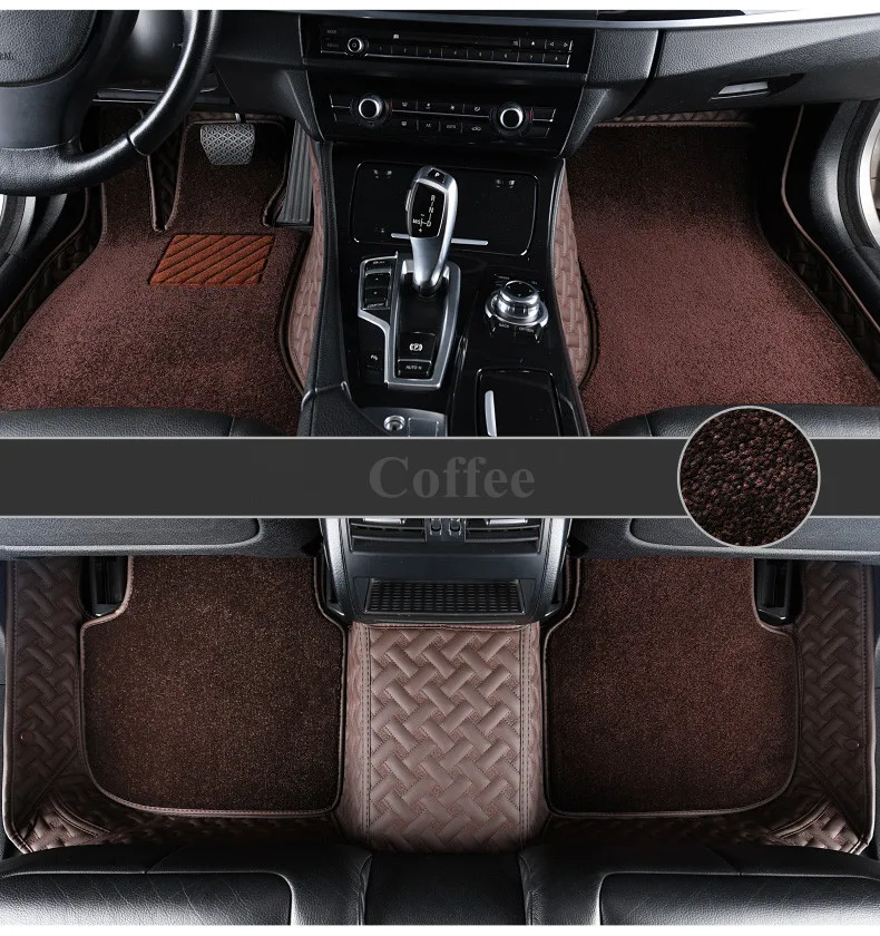 

High quality! Custom special car floor mats for Audi A8 2021 4 5 seats durable waterproof double layers carpets for A8 2020-2018