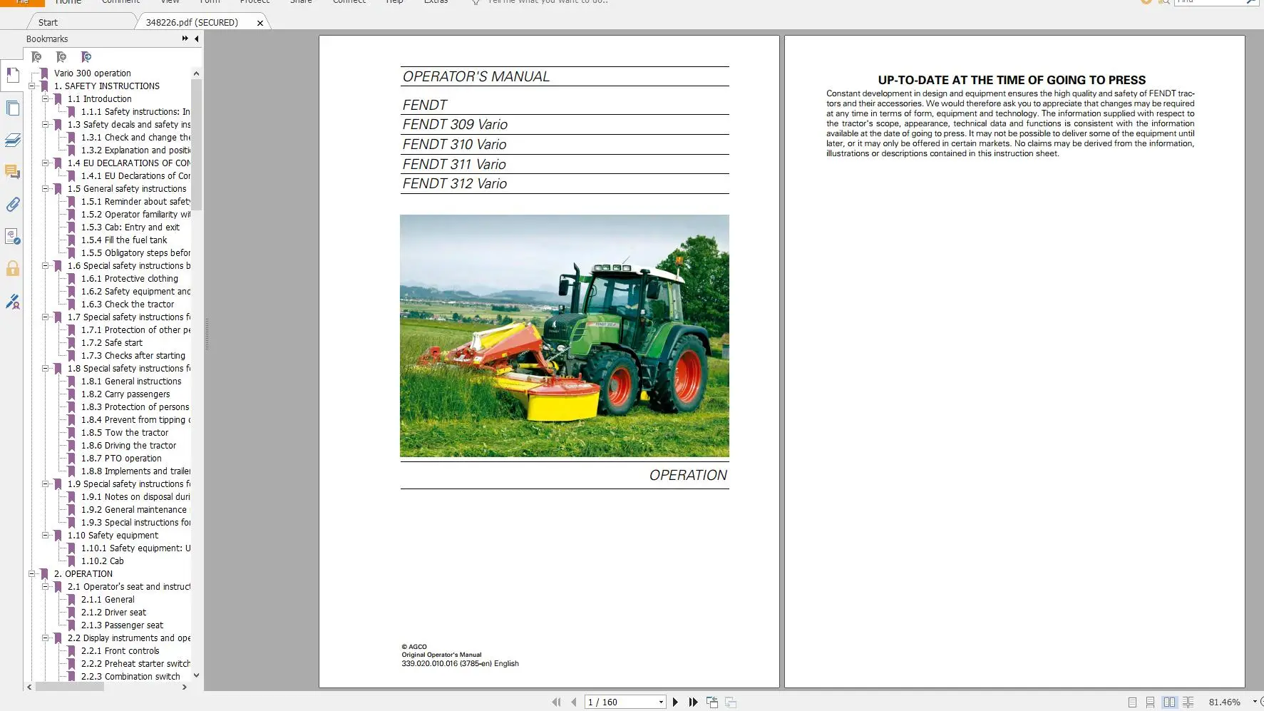 Тракторные схемы FENDT на 22 2 Гб в формате PDF руководства оператора и мастерской