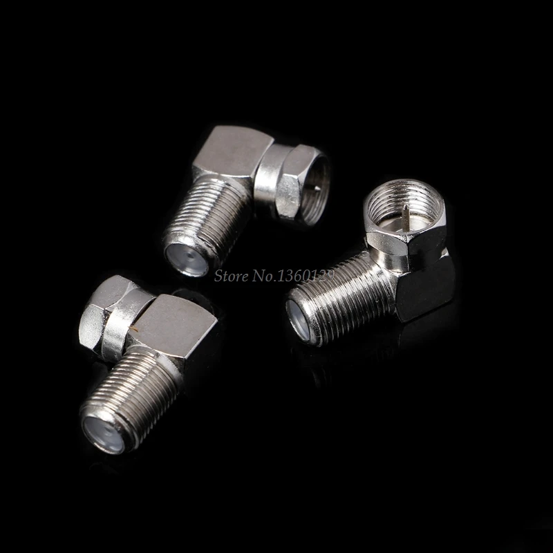 3 Pcs Copper F Male Plug to Female Jack Right Angle Adapter 90 Degree Coax TV Wholesale&ampDropShip | Обустройство дома