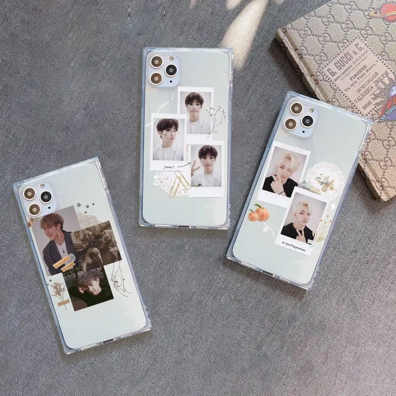 

Boy group stray kids kpop Phone Case Transparent for iPhone 7 8 11 12 se 2020 mini pro X XS XR MAX Plus