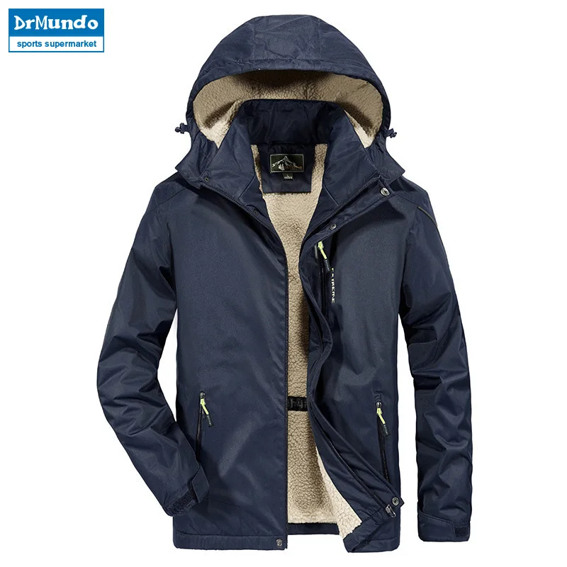 2019 Мужская водонепроницаемая куртка из флиса спортивная теплая брендовая для