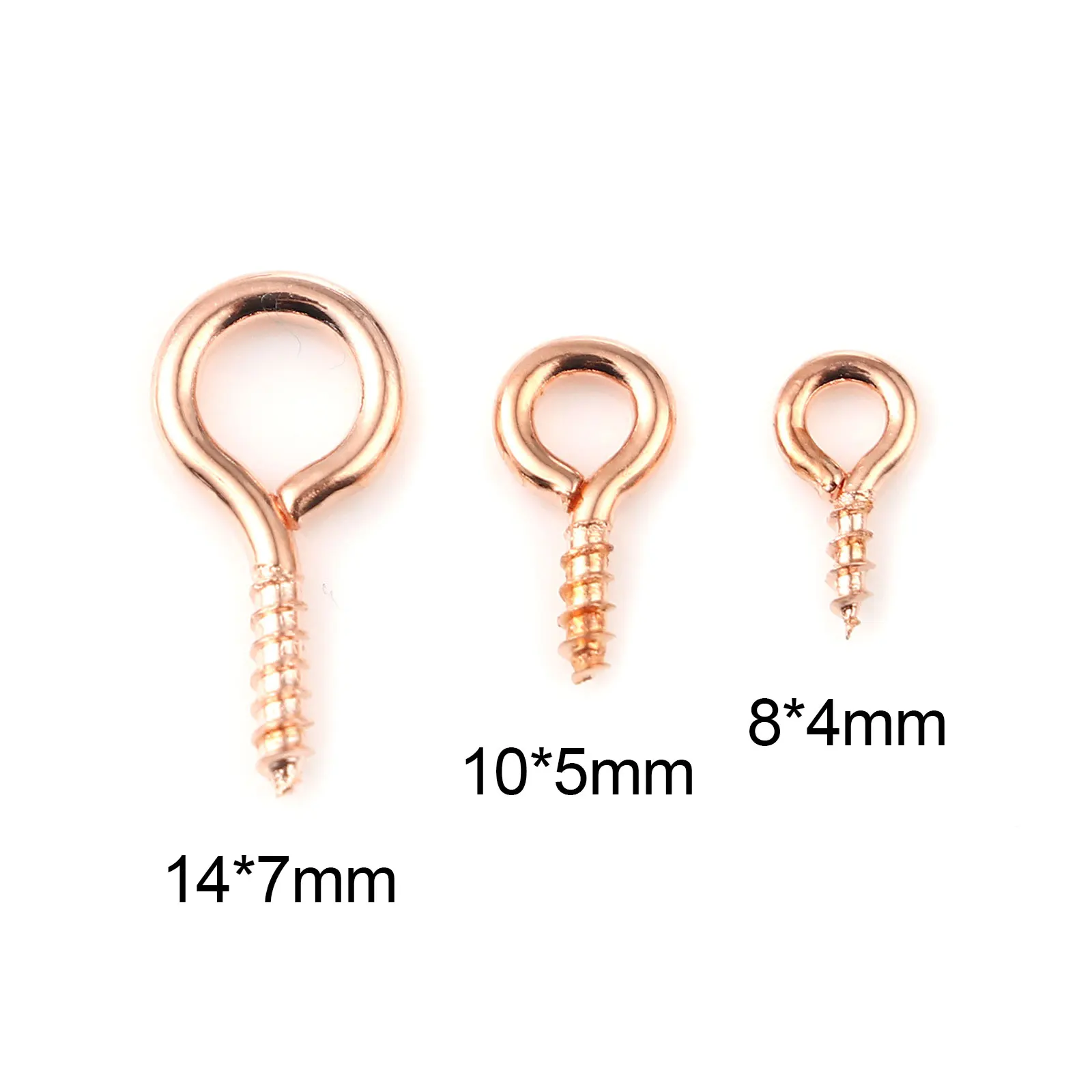 200 шт. Мини Винт с глазком Eyepins крючки станок и проушины винтовой резьбой сплав