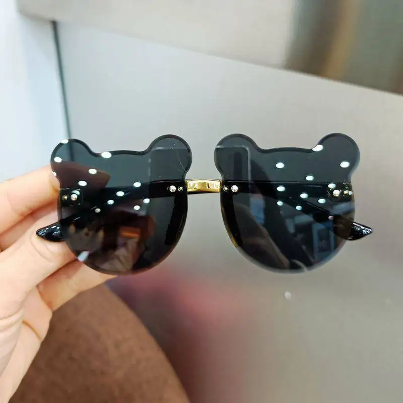 

Children's Sunglasses Fashion Baby Cartoon Bear Sunglasses Glasses Trendy Boys Girls Cute Sunglasses Anti-glare Anti-radiation