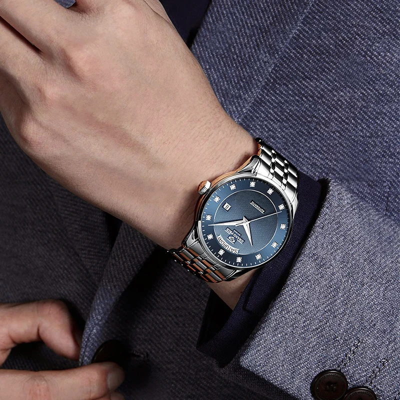 Мужские часы GRAND PRIX водонепроницаемые механические наручные для женщин