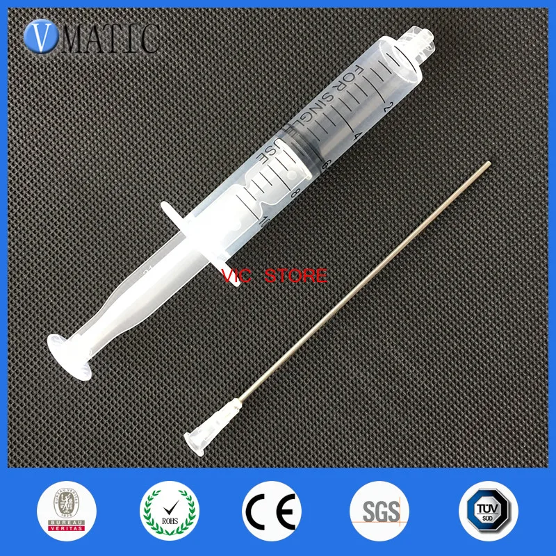 

Free Shipping Quality 10ml/10cc Luer Lock Dispensing Syringes With 16G Blunt Tip Fill Needles 10cm Tubing Length