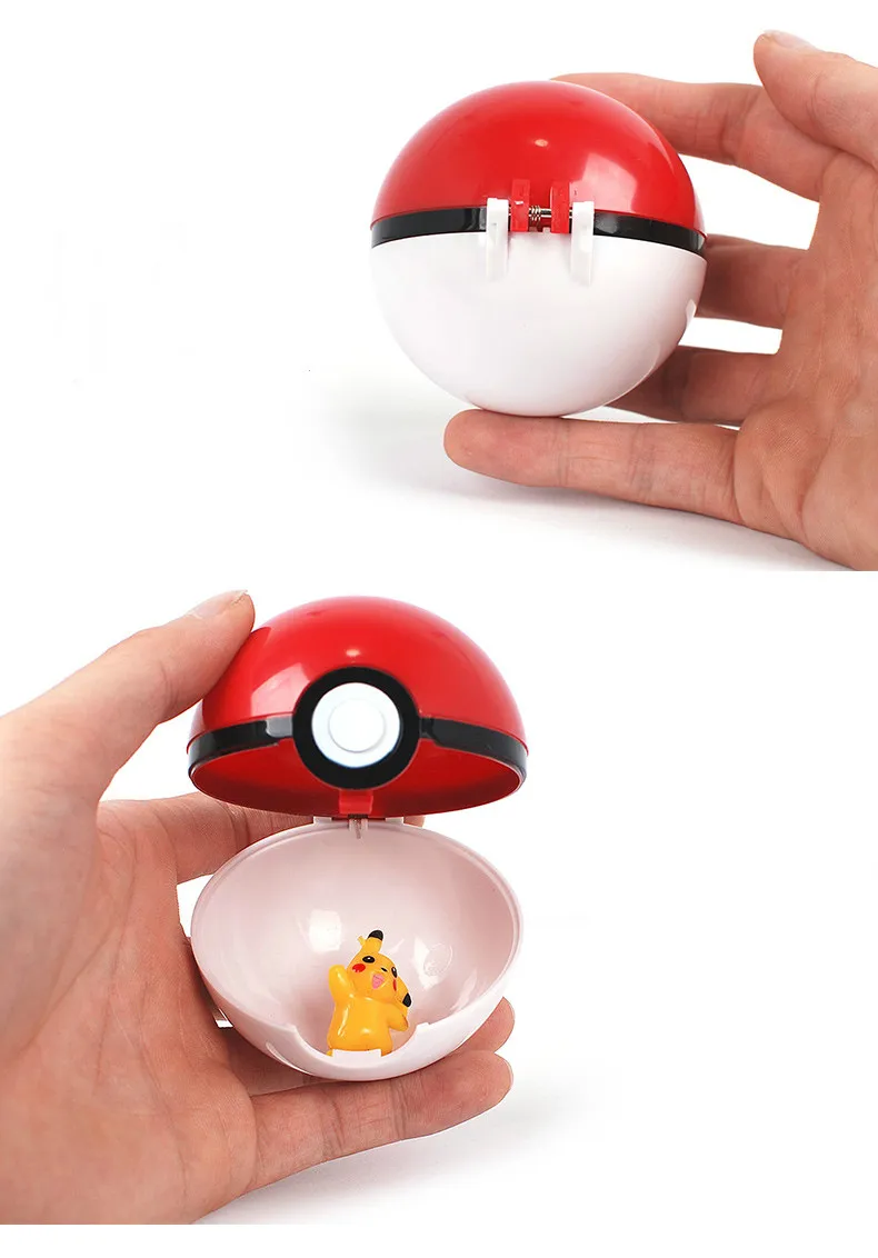 Takara Tomy Pokemon pikachu Pet Elf Ball покебол Pikachu 7 см всплывающие мячи фигурки для детей