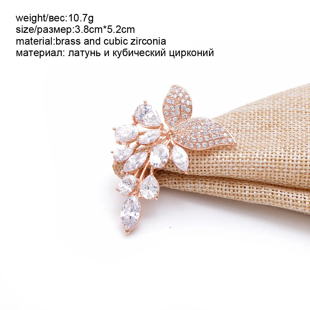style7 CINDY XIANG 9 стилей на выбор, кубический цирконий, виноград, цветок, броши с сердечком для женщин, латунь, модная брошь, булавка, Жемчужное ювелирное изделие, подарок - Окраска металла: style7
