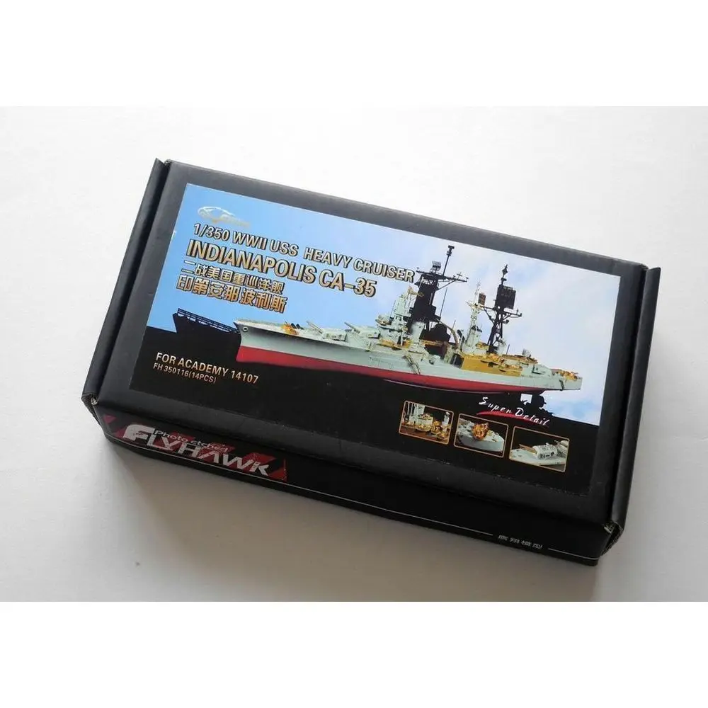 Flyhawk FH 350116 1/350 Набор деталей USS Heavy Cruiser Indianapolis CA-35 времен Второй мировой войны —