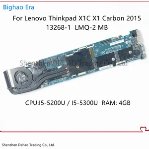 13268 1 448 01430 0011 for lenovo thinkpad x1c x1 carbon 2015 laptop motherboard with i5 5th cpu 4gb ram 100 working 00ht353 free global shipping