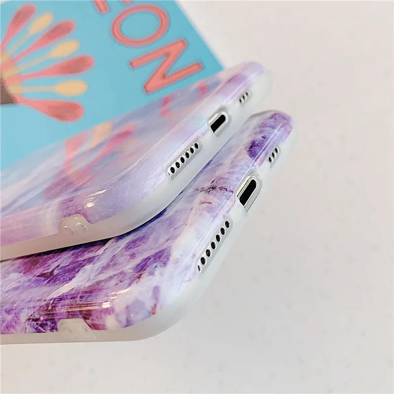 

Marble Texture Phone case For Apple iPhone 11 12 Pro Max mini X XR XS Max 7 8 Plus Soft IMD Phone Protection Back Cover Capa