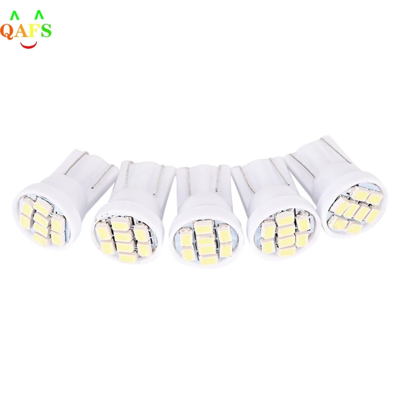 

10pcs/lot Blue T10 8-SMD 3020 LED Wedge Side Light bulb Lamp W5W 194 168 501 12V