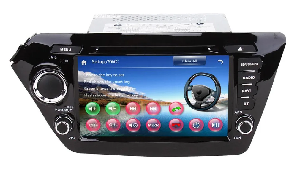 8 дюймовый 2 din автомобильный DVD GPS для Kia Rio K2 2010 2011 2012 2013 2014 2015 2016 стерео Bluetooth