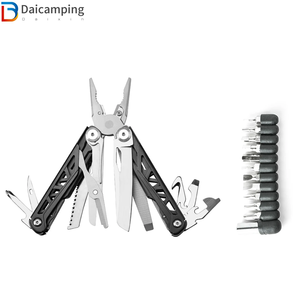 

Daicamping HRC78K Survival Home Hand Tools Sets Folding Knife Plier EDC Kit Scissor Pocket Camping Multifunctional MultiTools