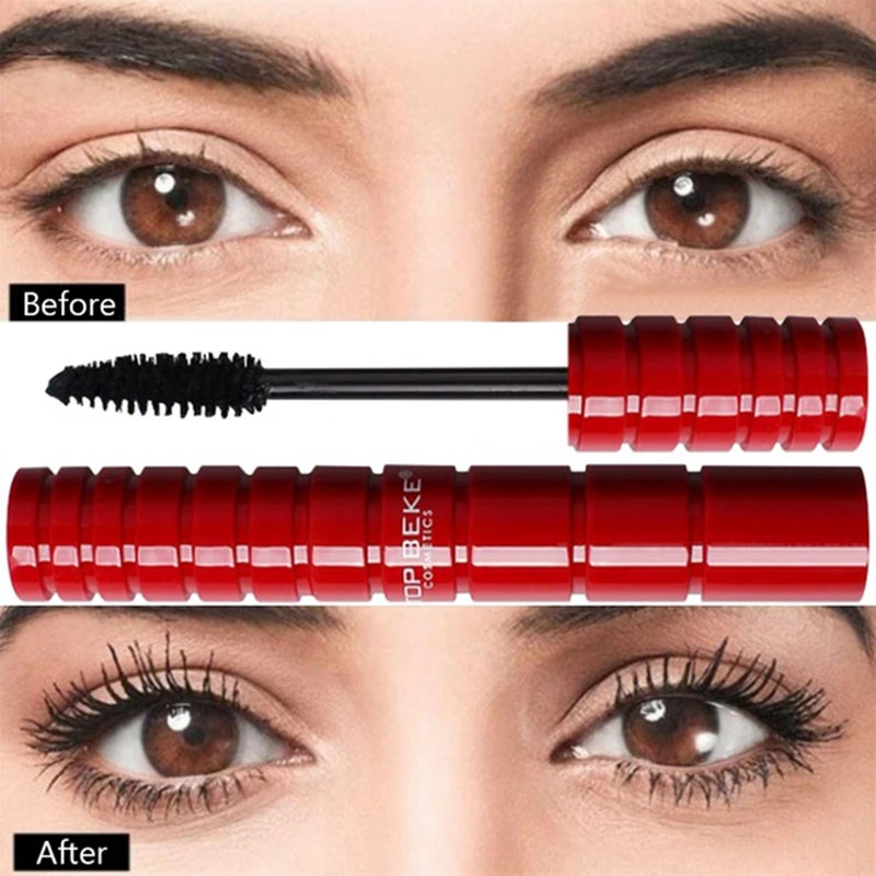4D объем красная туба тушь для ресниц подкручивание густые ресницы водостойкая 3d