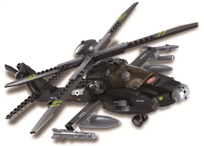 

Новый конструктор модели вертолета Апачи SLuban ВВС-AH-64, обучающая игрушка, детские мини-фигурки, игрушка для мальчиков, подарок для детей