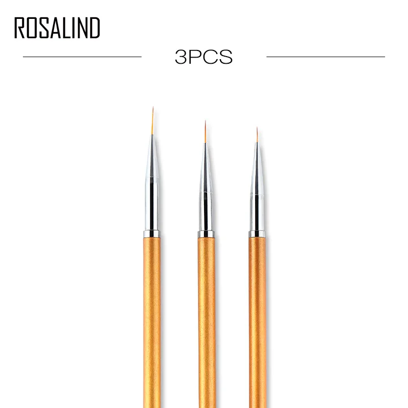 Розалинд 3 шт./компл. ногтей кисточки для маникюра дизайн набор инструментов 3D