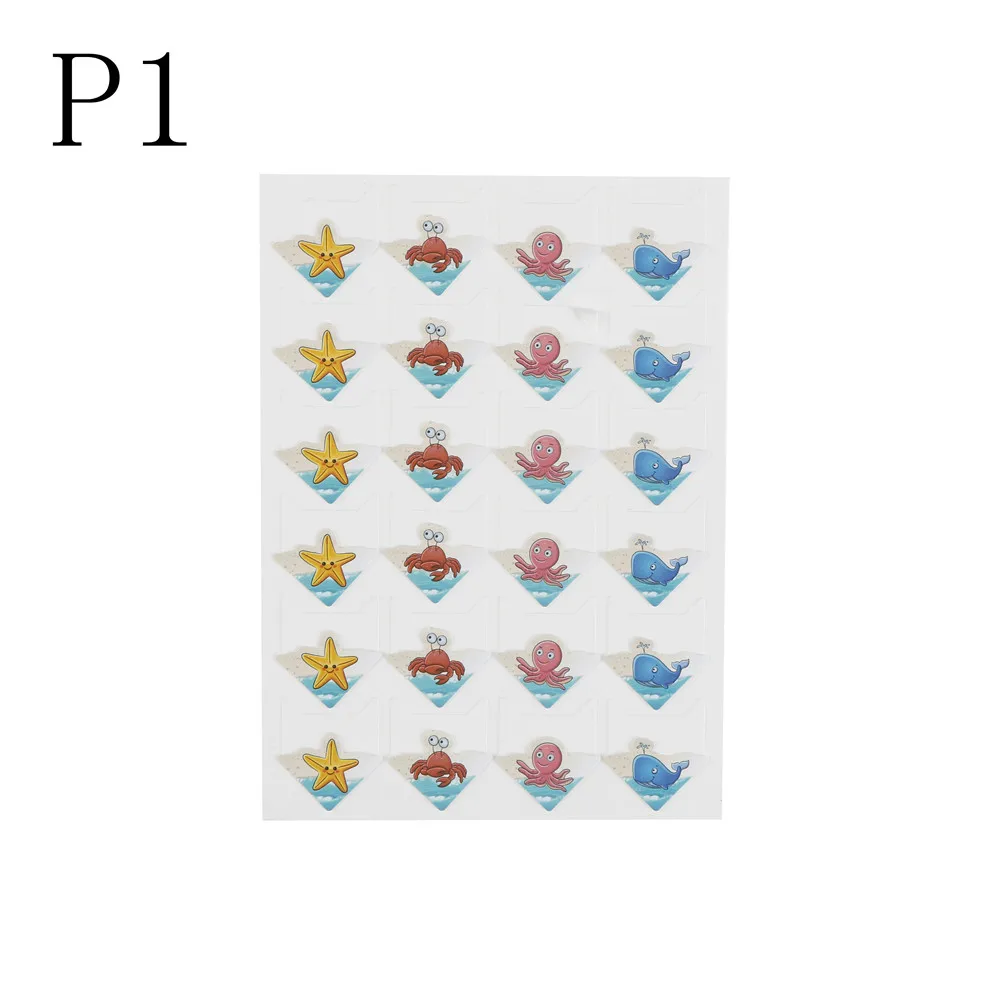 1 лист милые бумажные Мультяшные животные угловые наклейки для фото альбомы