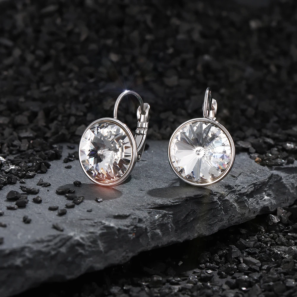 Простые Модные женские серьги кольца ins гипоаллергенные модные блестящие