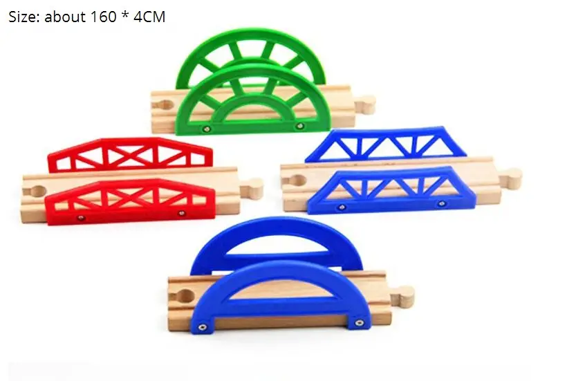 

TTC33 D-TRACK Wooden Track toy Train Scene Track Accessories BRIO Toy Car Truck Locomotive Engine Railway Toys for Children