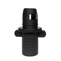 air valve connector 25 6cm black plastic screw hose adapter connector for inflatable boat fishing kayak with gasket