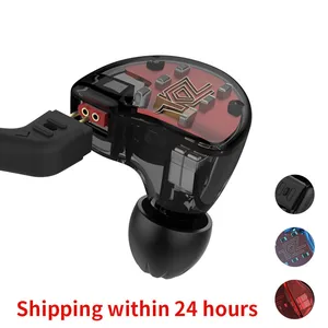 Наушники-вкладыши KZ ZS10, 4BA + 1DD, гибридные, с шумоподавлением