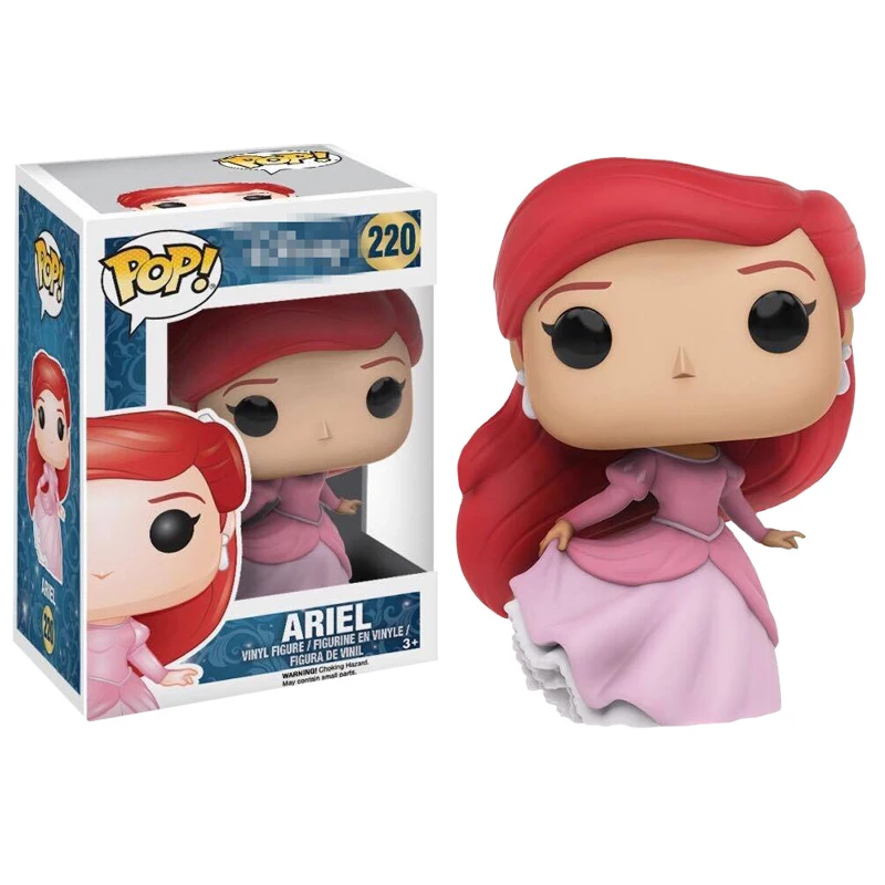 220 with box Funko Поп принцесса Белоснежка Эльза Белл Алиса Золушка фигурки 10 см ПВХ Модель Коллекция подарок игрушки для девочек на день рождения - Цвет: 220 with box
