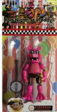With box Five Nights At Freddy фигурка игрушка из фнаф Бонни Фокси Фредди Fazbear медведь куклы игрушки DIY сборка - Цвет: With box