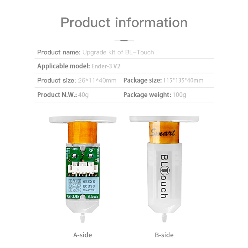 

2021 Auto Leveling Kit 32 Bit Automatic Bed BL Touch Leveling Sensor Replacement 3D Printer Accessories for Ender-3 V2