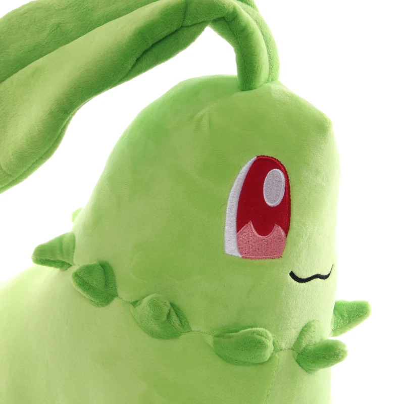 Большой размер 35 см TAKARA TOMY Pokemon Chikorita Плюшевые игрушки Мягкие животные куклы