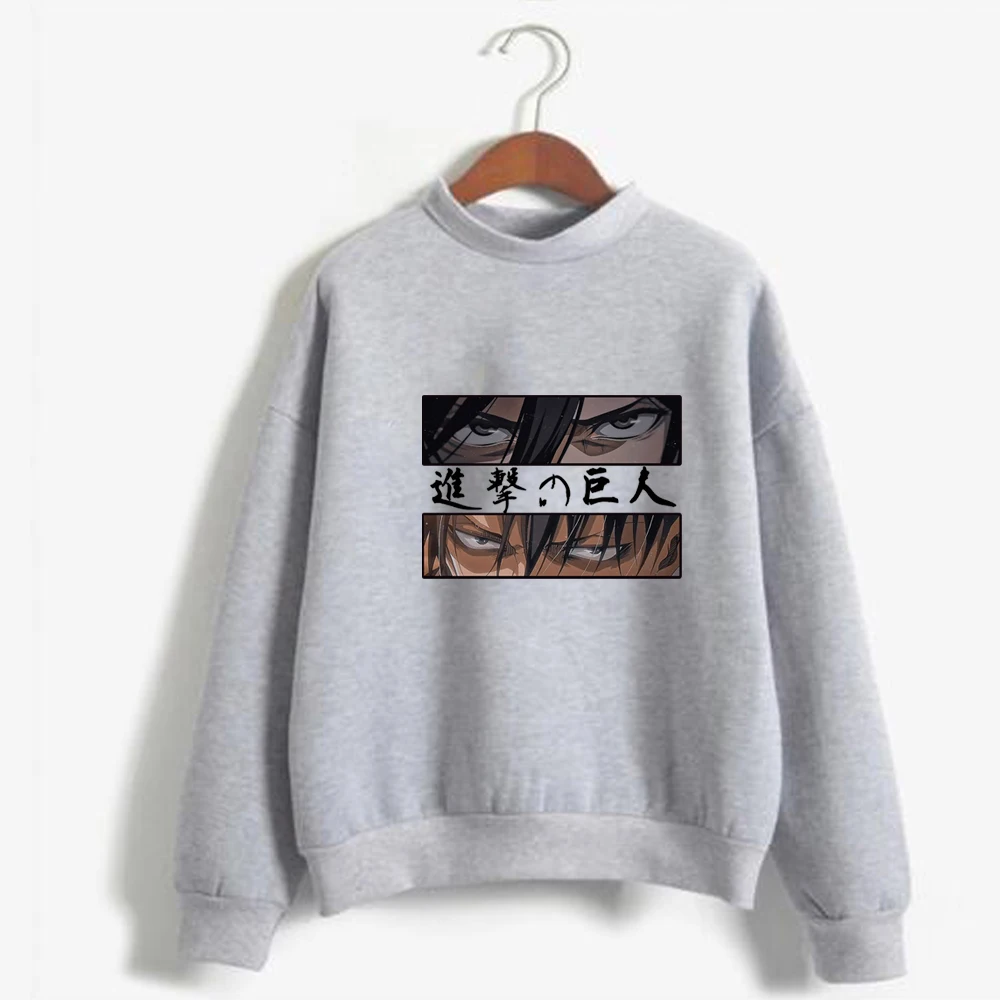 

Anime Hoodie Sweatshirt Harajuku Anime Clothes Eren Yeager Print Streetwear Hoodies Fashion Mens Casual Loose Hoodies