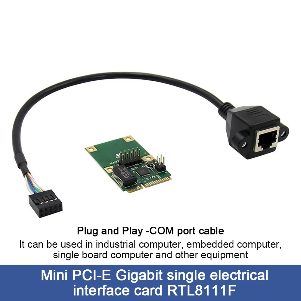 mini pcie lan server network card gigabit single electric port ethernet rj45 adapter card computer supplies accessories free global shipping