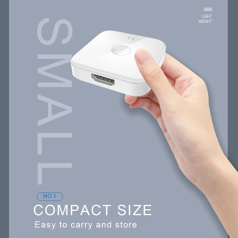 

HDMI Switcher 2 in 1 Out, 4K HD Video Splitter One in Two, Two-Way Screen Switching, Both Office and Entertainment