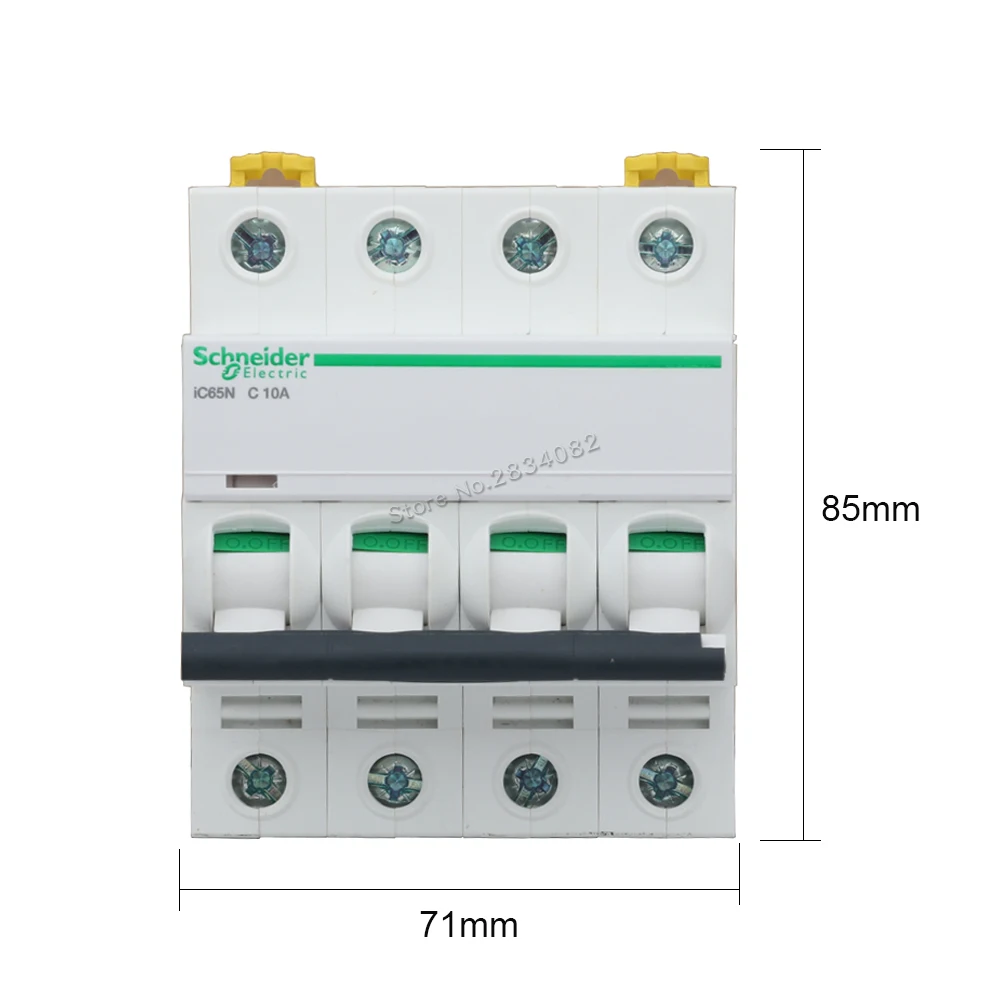 iC65N C type C10A Mini Circuit Breaker Air Switch 4P 50/60Hz 35mm Din Rail 1A 2A 4A 6A 20A 25A 32A 50A 40A 63A Schneider | Обустройство