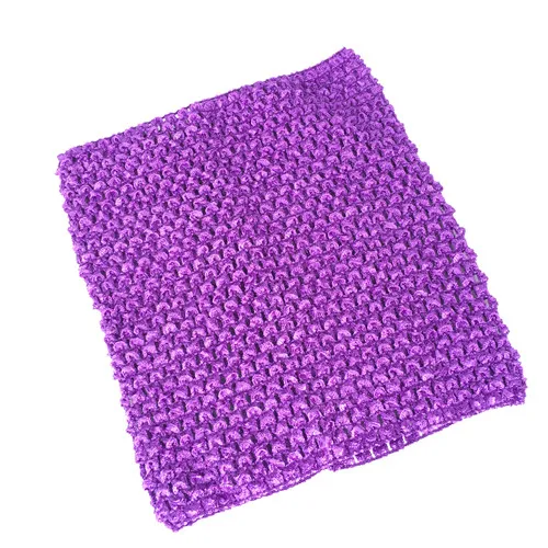Deep purple 1 шт., 20x23 см, вязаные крючком топы, сделай сам, фатиновая катушка, вязаная эластичная ткань, вязаная крючком на груди, пачка, подарки, повязки на голову, юбка, Швейные аксессуары - Цвет: Deep purple