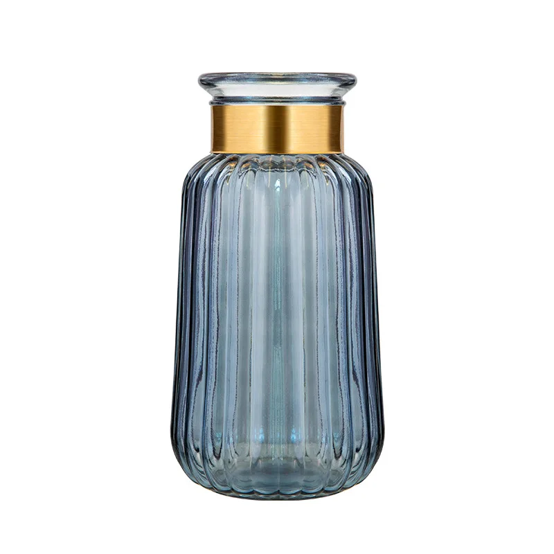 

Nordic Light Luxury Glass Vase Decoration Living Room Home Decoration Dining Table Dried Flower Vase